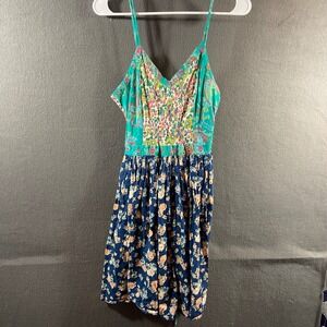 Patrons of Peace WOMEN‎ cotton sunDress medium Floral Embroidered Boho cottage